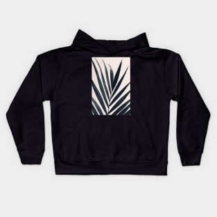 Gray Palm #3 Kids Hoodie